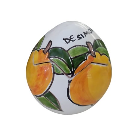 Uovo pasqua artigianale Limoni ceramiche de simone Uovo pasqua artigianale Limoni ceramiche de simone